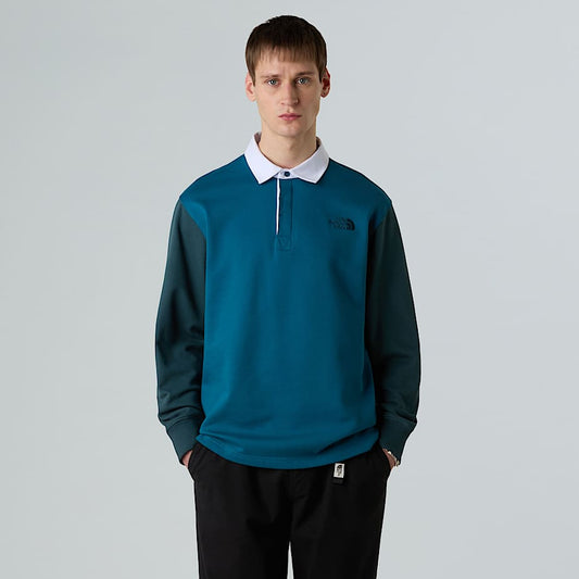 Men's Colourblock Relaxed Rugby Shirt