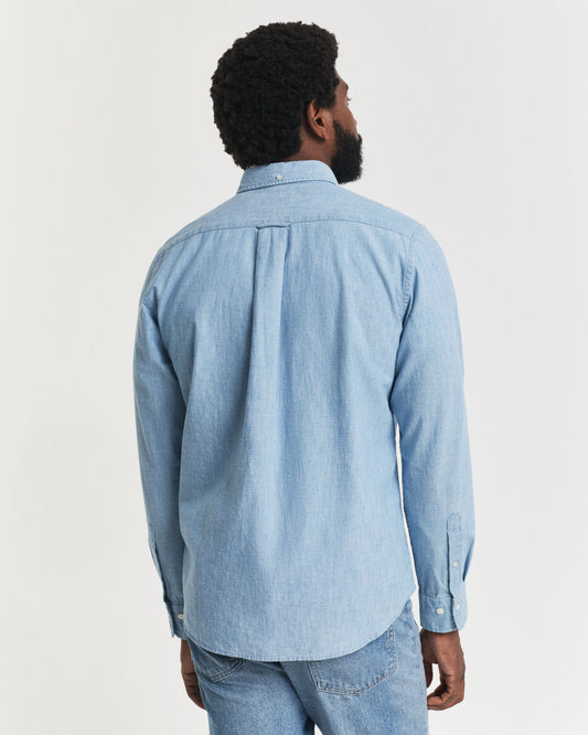 Regular Fit Indigo Chambray Shirt