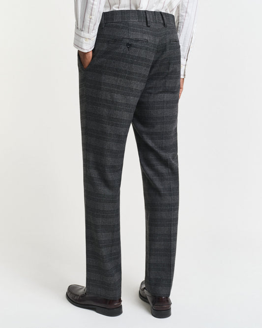 Slim Fit Glen Check Suit Pants