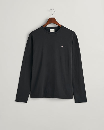 Men's Shield Long Sleeve T-Shirt - BLACK