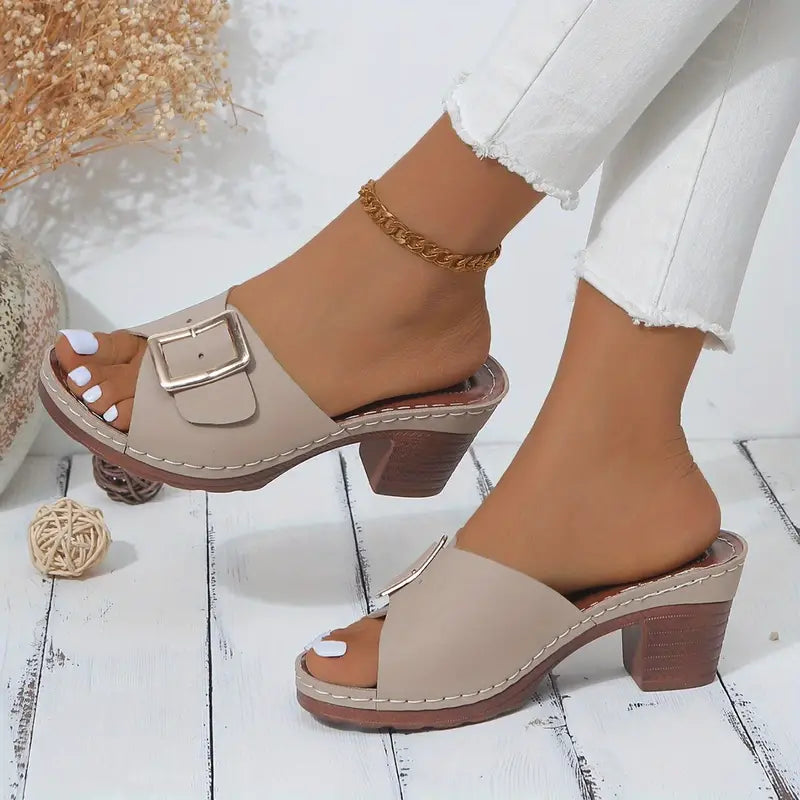 Women's Solid Color Stylish Sandals