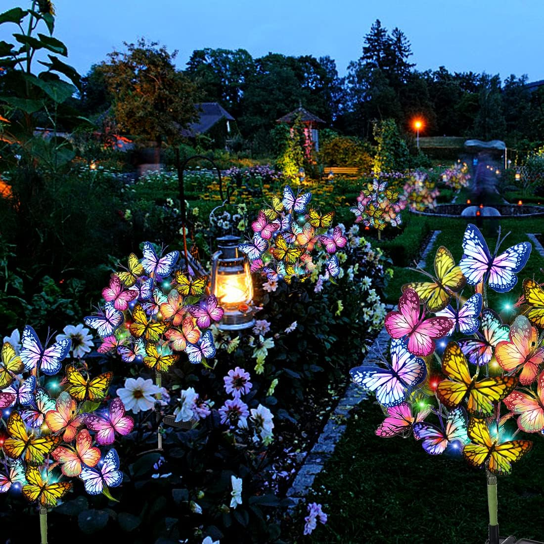 Chikalabs Outdoor Garden Solar Flower Lights