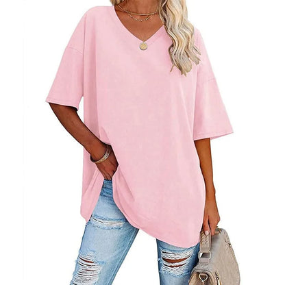 🔥Up to 69% OFF Today🔥Women Summer 2025 Tops Casual V-neck T-shirts