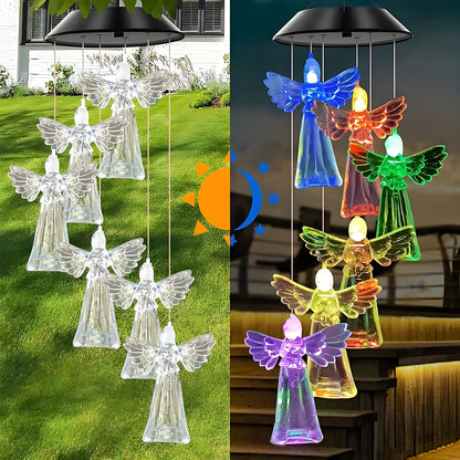 🦋 Beautify Your Garden 2025- ✨Chikalabs Creative Hummingbird Solar Wind Chimes
