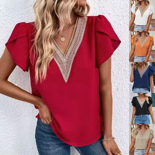 🔥Up to 69% OFF Today🔥Women’s V-neck Top Summer 2025 Casual T-shirts