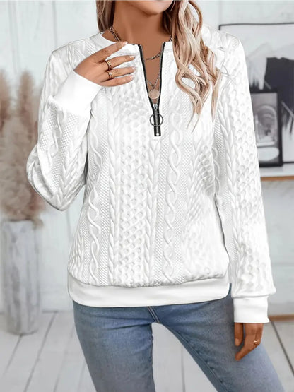 ✨Best-1 Sale Sweatshirt 2025✨Women's Elegant Snake Print Zip-Up Sweatshirt Long Sleeve Round Neck Casual Pullover