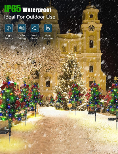 🎄Chikalabs Garden Holiday Decorations Solar Christmas Tree Lights