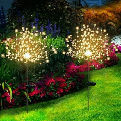 🎁Chikalabs Waterproof Solar Garden Fireworks Lighting Lamp