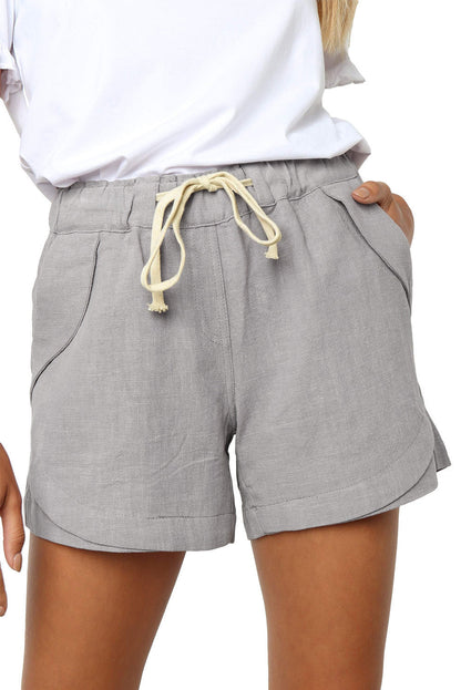 Women's casual loose waist high shorts