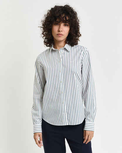 Regular Fit Classic Striped Poplin Shirt