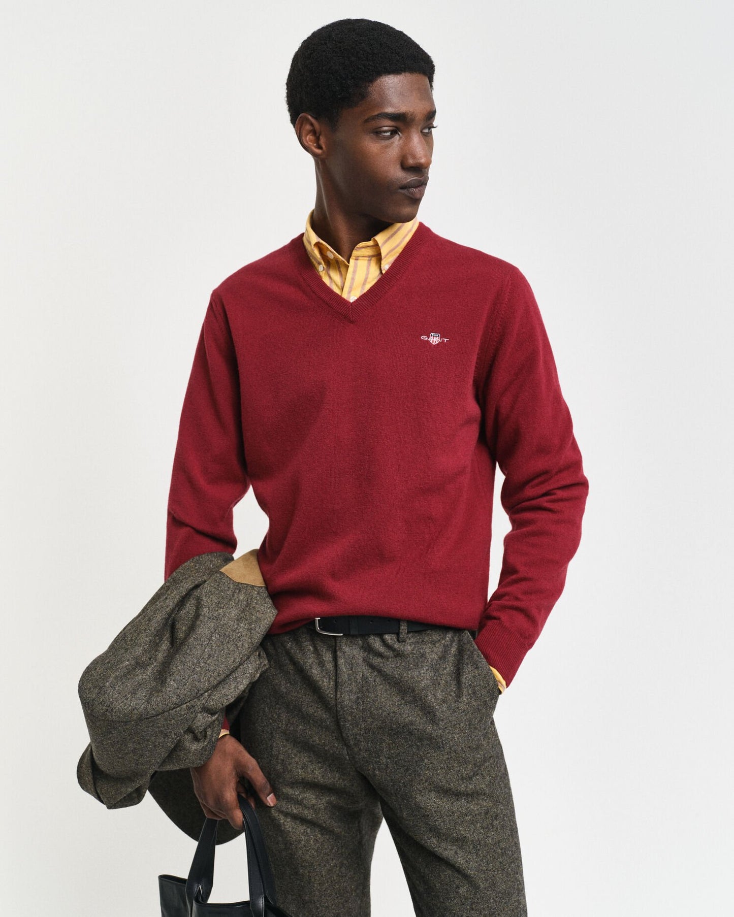 Superfine Lambswool V-Neck Sweater