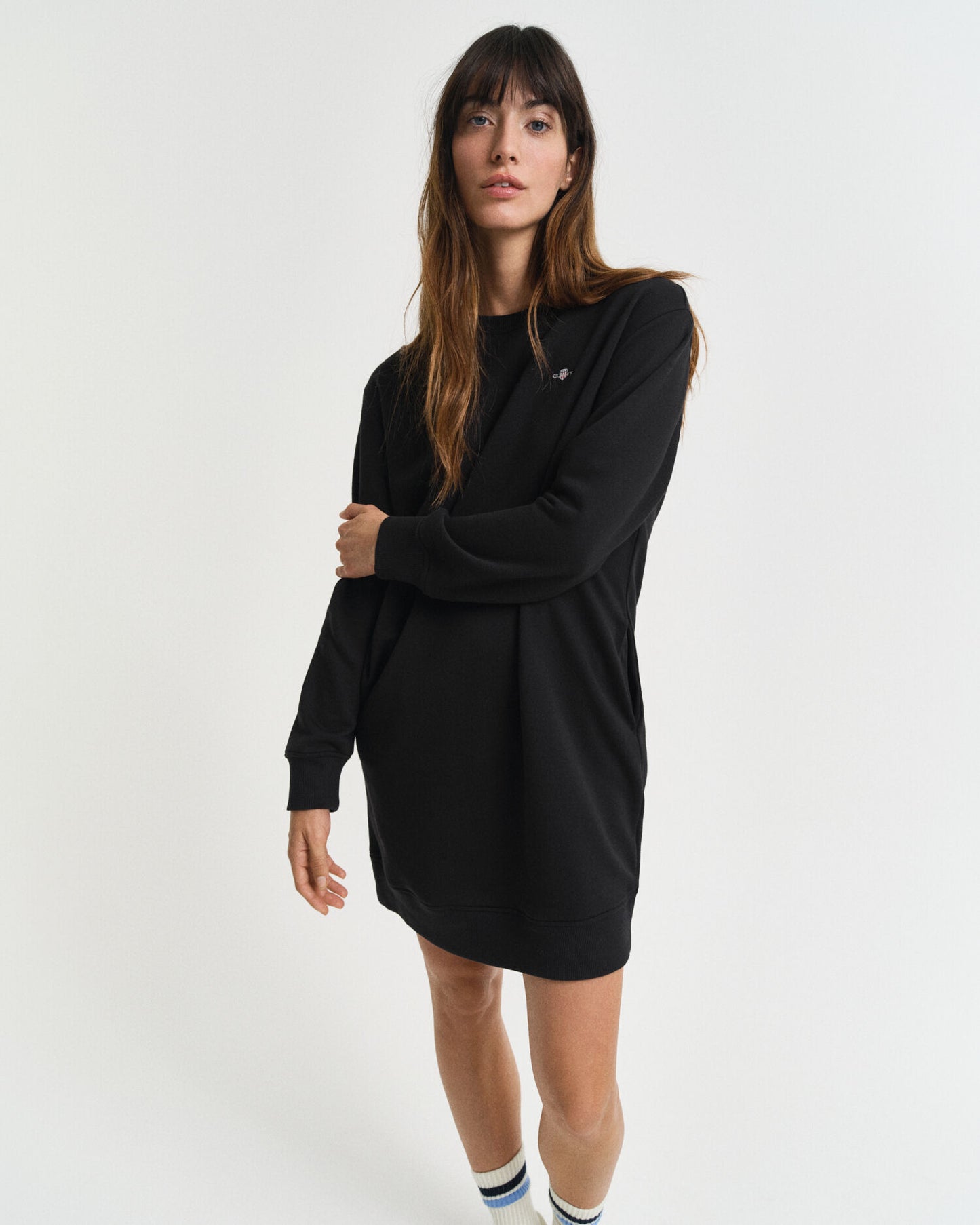 Shield Crew Neck Sweat Dress