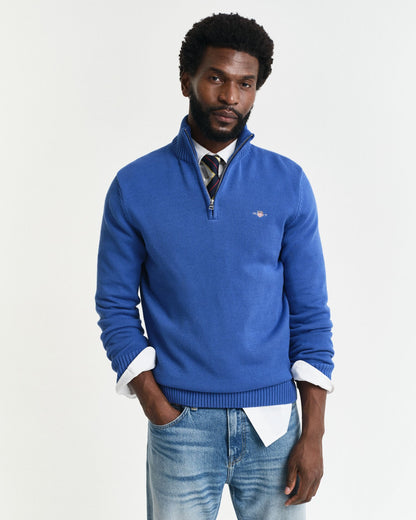 Casual Cotton Half-Zip Sweater