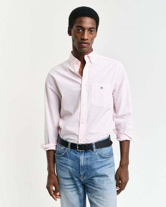 Regular Fit Classic Gingham Poplin Shirt