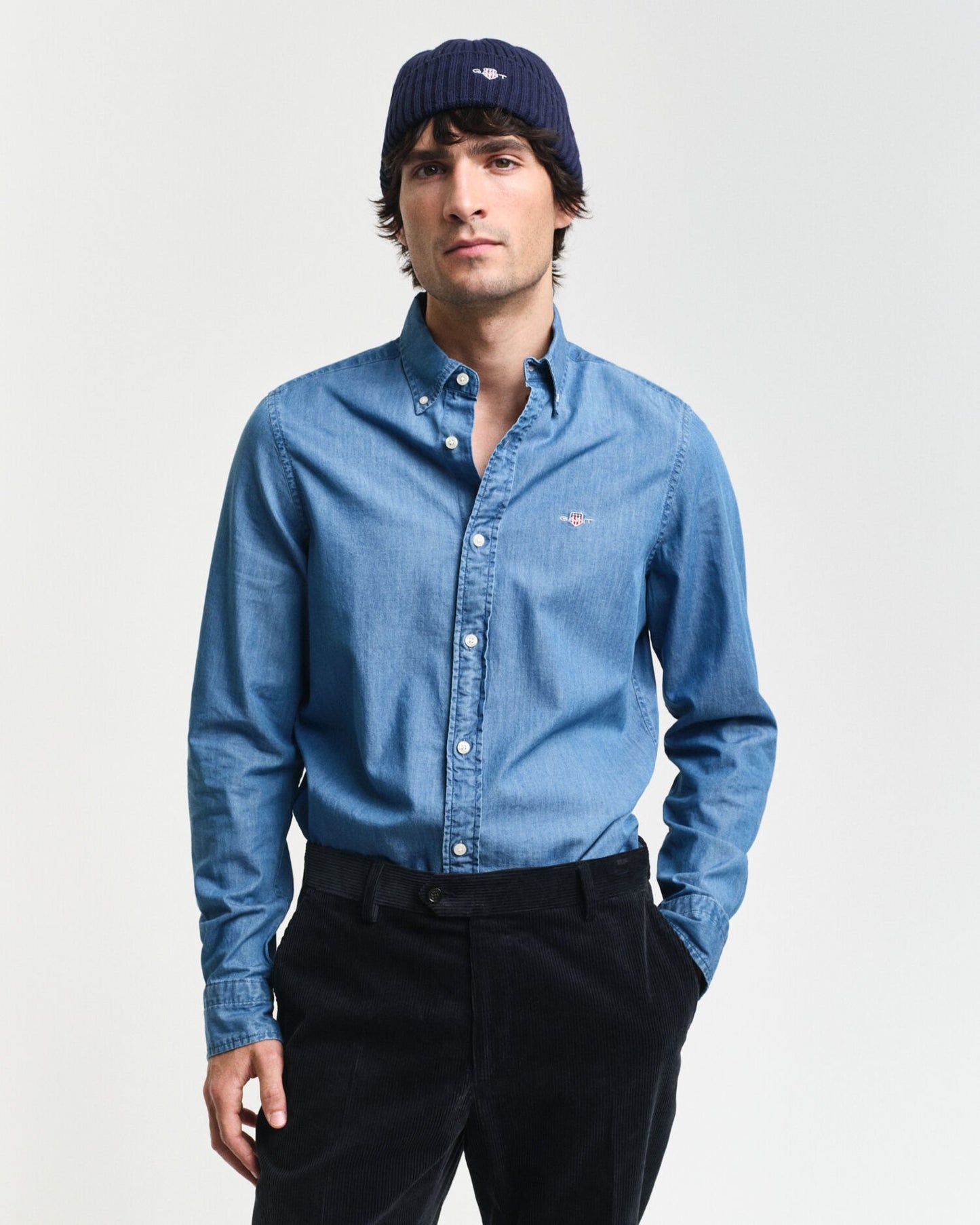 Slim Fit Indigo Shirt