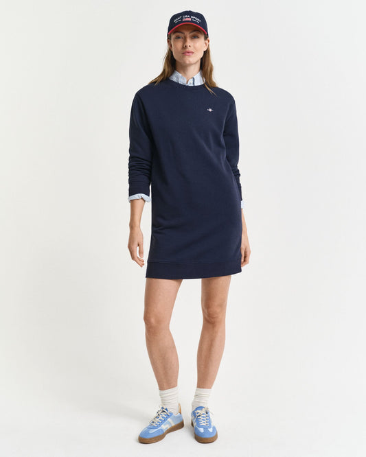 Shield Crew Neck Sweat Dress