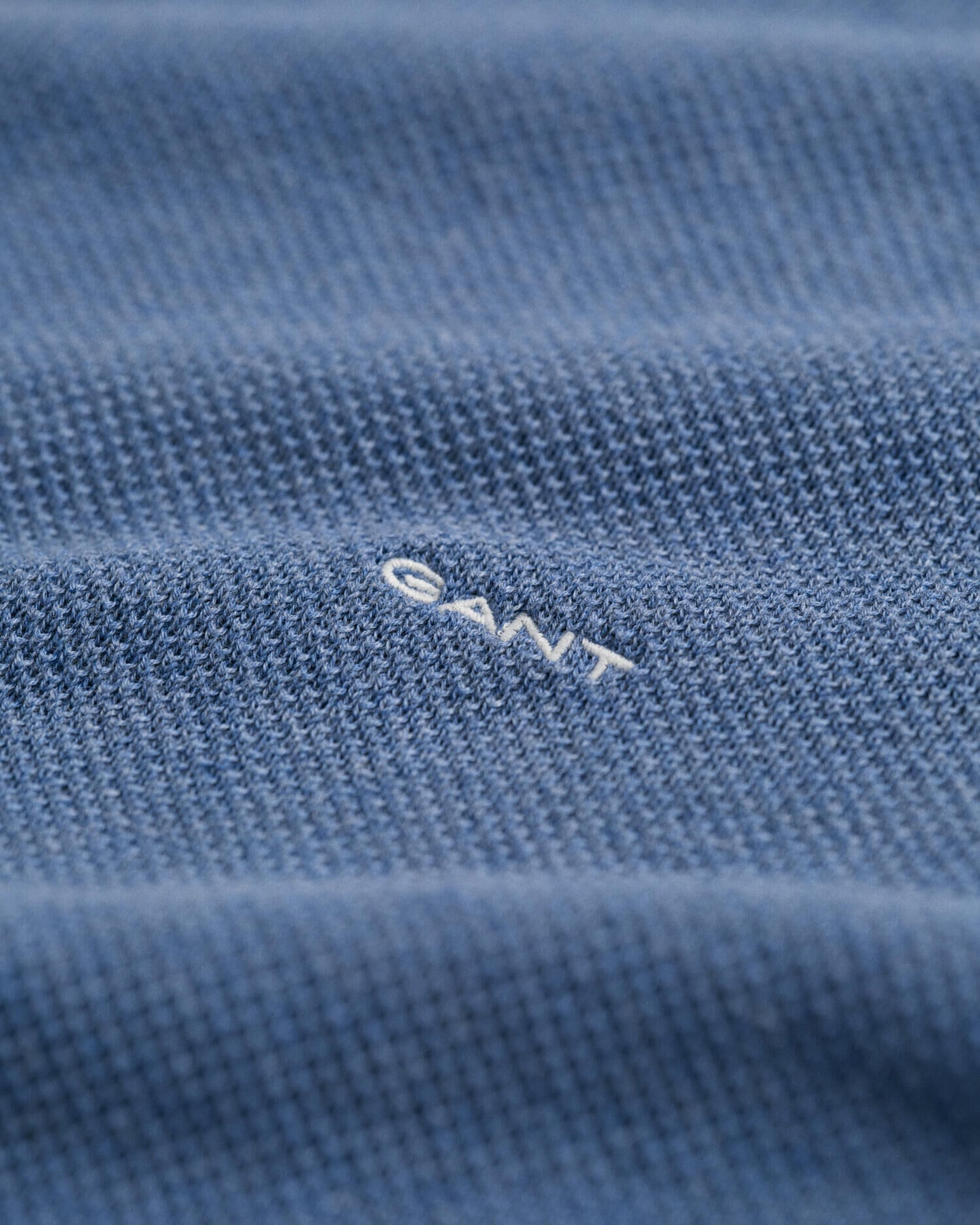 Cotton Piqué Crew Neck Sweater