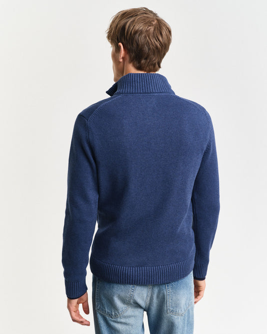 Casual Cotton Half-Zip Sweater