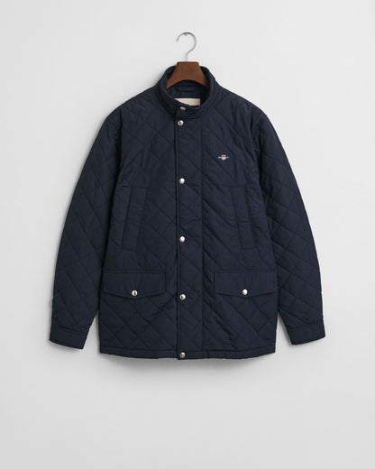 Quilted Windcheater Mid-Length Jacket