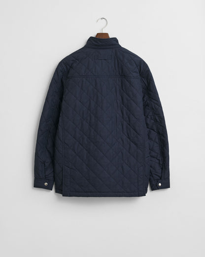 Quilted Windcheater Mid-Length Jacket