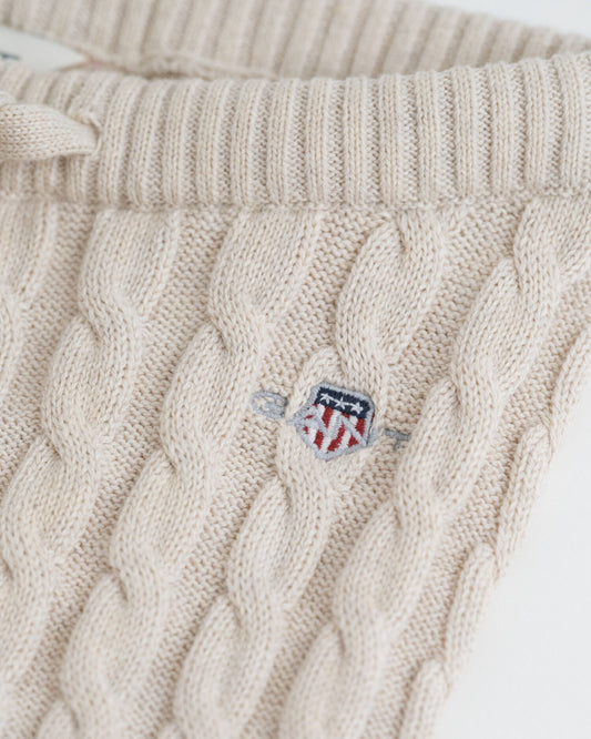 Baby Shield Cotton Cable Leggings