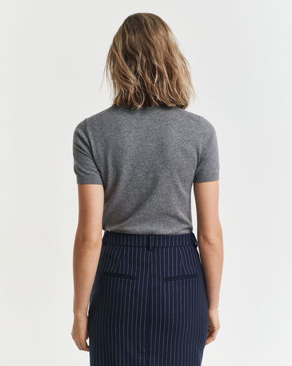 Lightweight Short Sleeve Crew Neck Sweater