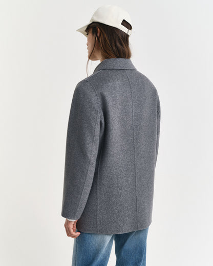 Handstitched Detail Pea Coat