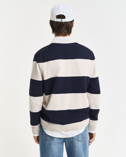Barstriped Polo Sweater