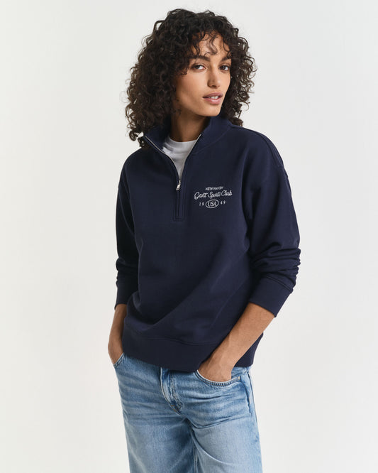 Graphic Half-Zip Sweatshirt