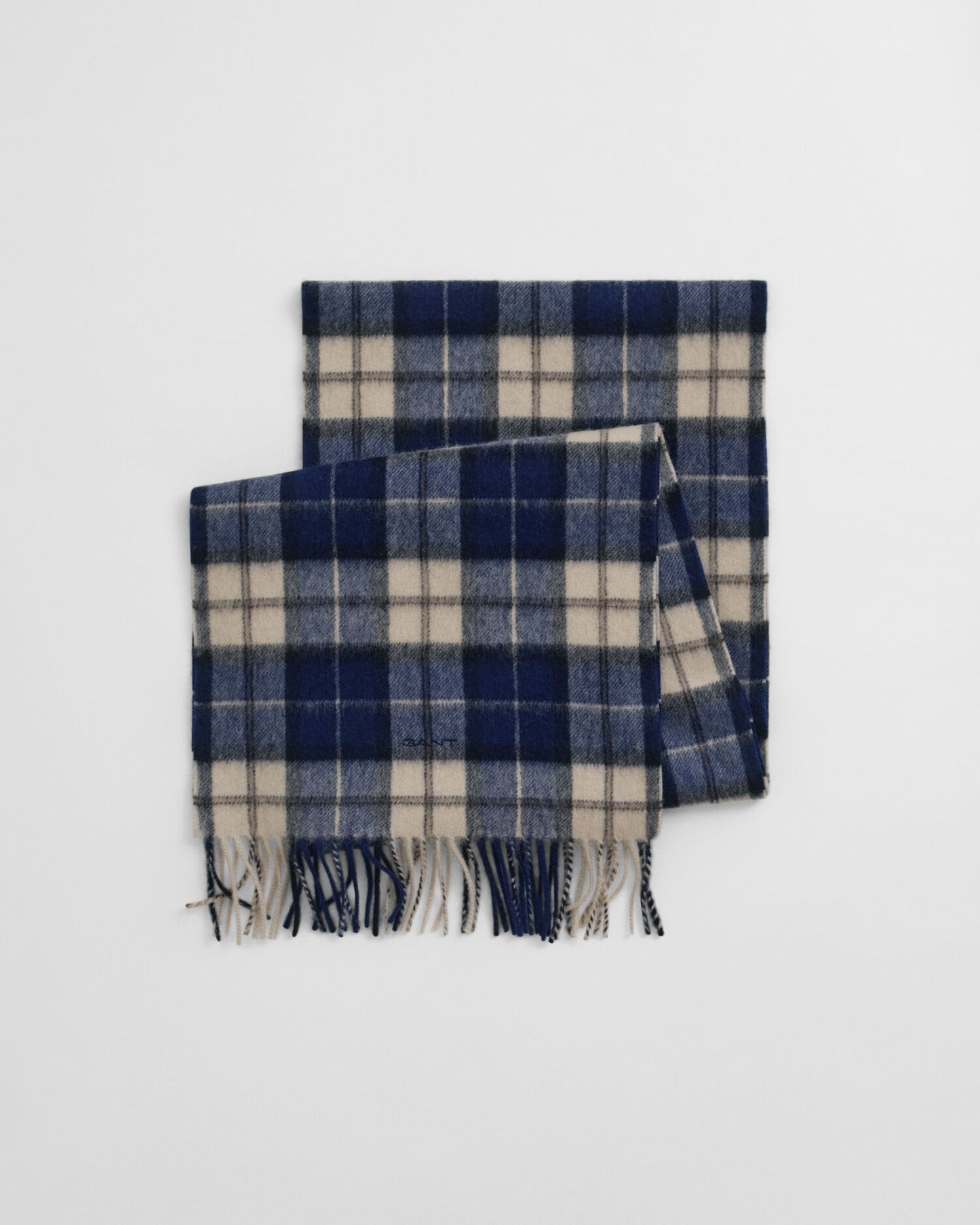 Checked Wool Scarf