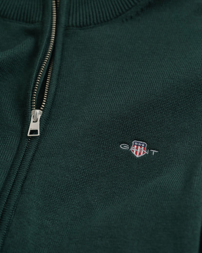 Casual Cotton Zip Cardigan