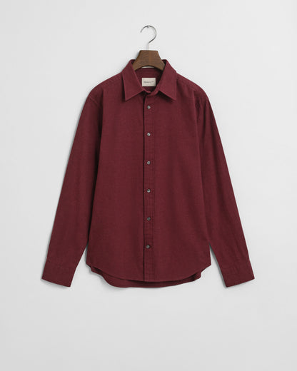 Regular Fit Melange Flannel Shirt