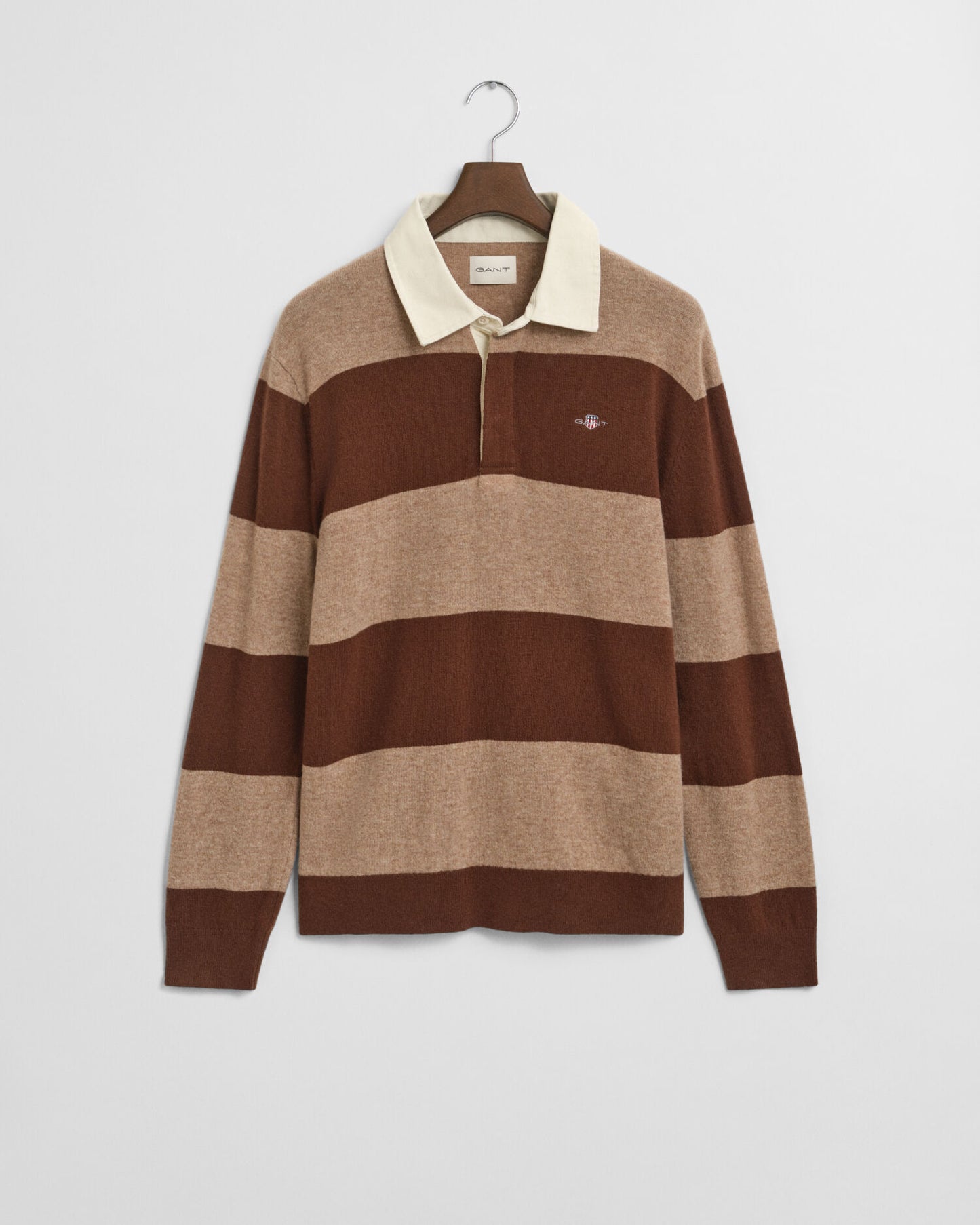 Striped Extra Fine Lambswool Rugger Sweater
