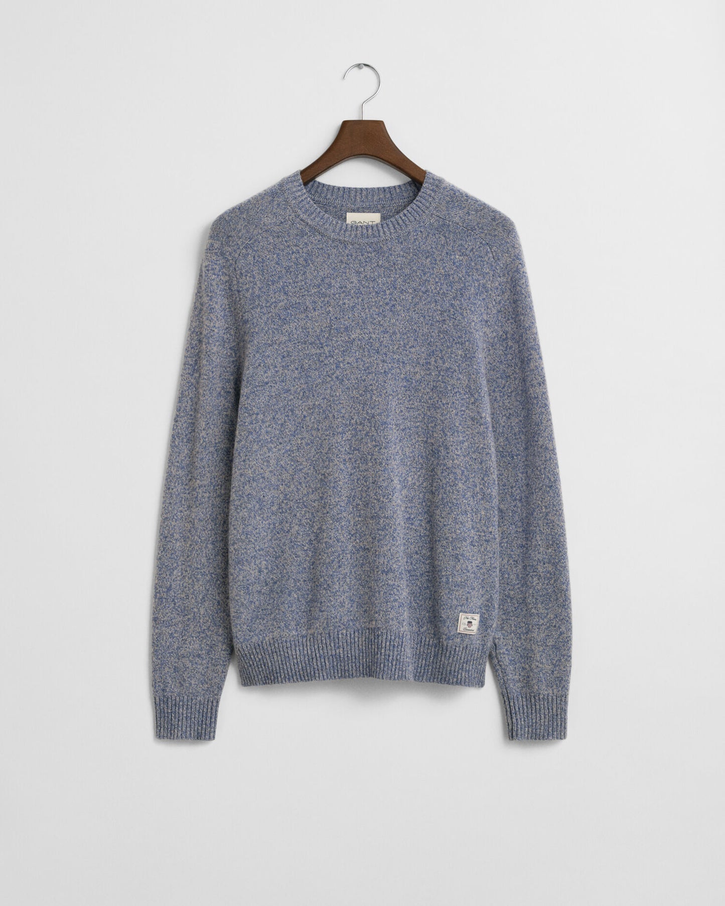Wool Blend MoulineCrew Neck Sweater