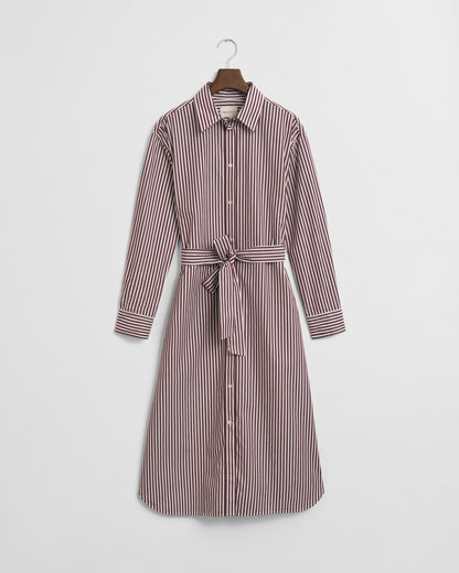 Belted Classic Poplin Shirt Dress
