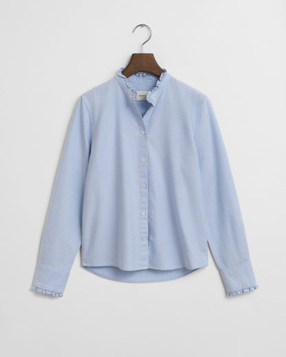 Classic Oxford Frill Blouse