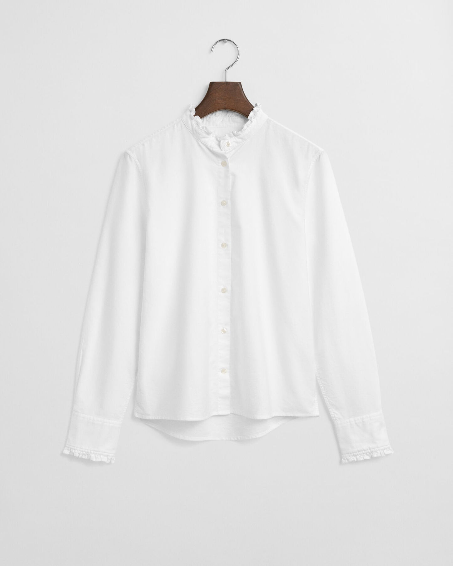 Classic Oxford Frill Blouse