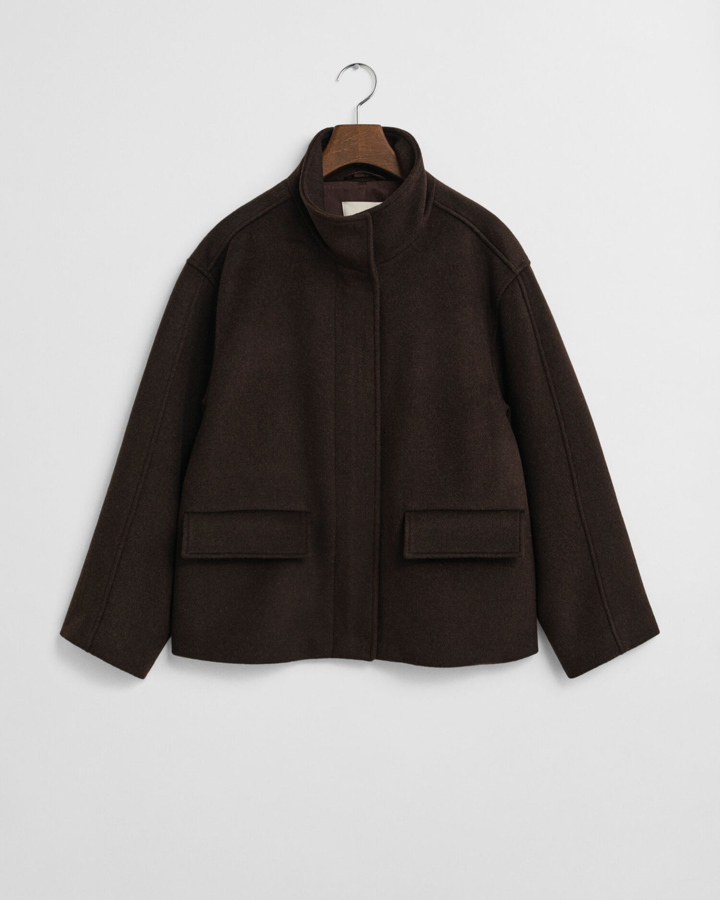 Short Wool Zip Jacket