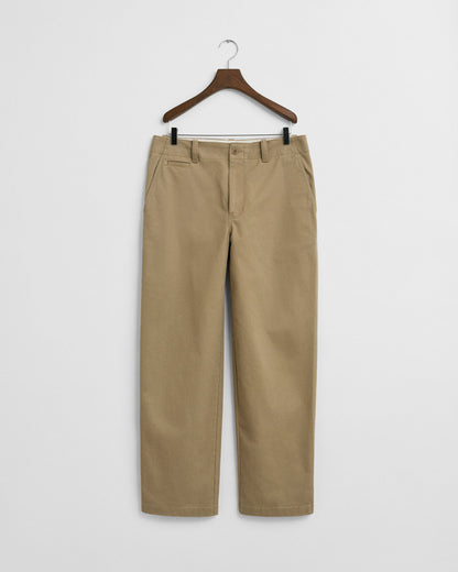 Relaxed Fit Cotton Twill Chinos
