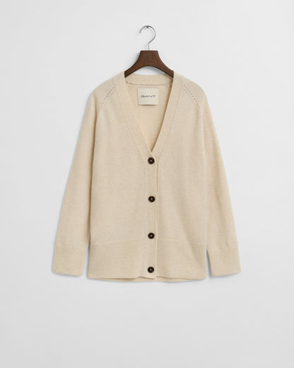 Wool Cashmere Blend Cardigan