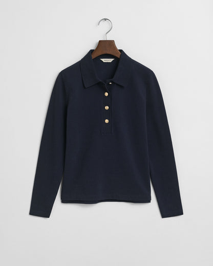 Long Sleeve Piqué Polo Shirt