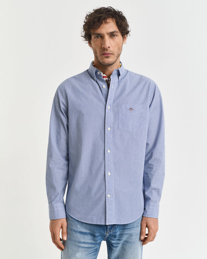 Regular Fit Classic Banker Stripe Poplin Shirt