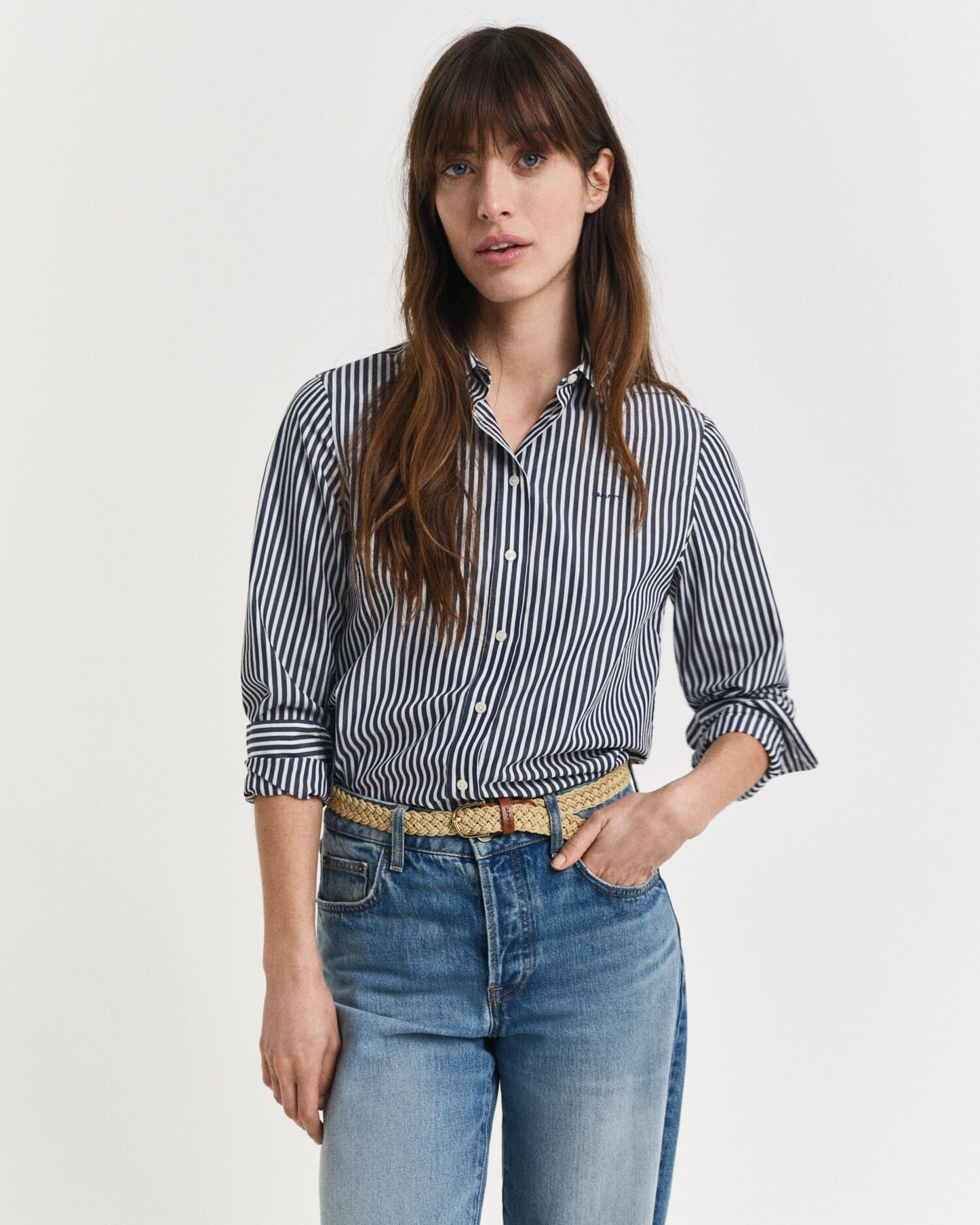 Regular Fit Classic Striped Poplin Shirt