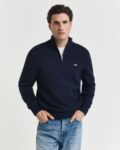 Casual Cotton Half-Zip Sweater