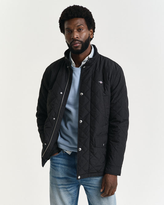 Quilted Windcheater Mid-Length Jacket