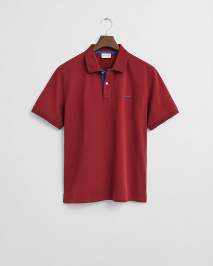 Contrast Piqué Polo Shirt