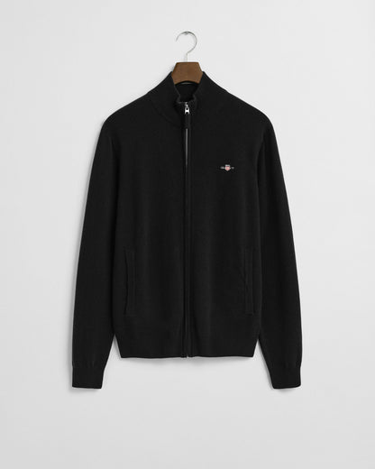 Superfine Lambswool Zip Cardigan
