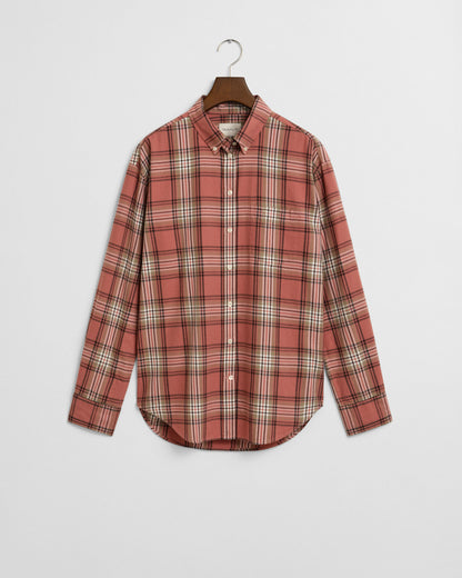 Relaxed Fit Checked Flannel Shirt