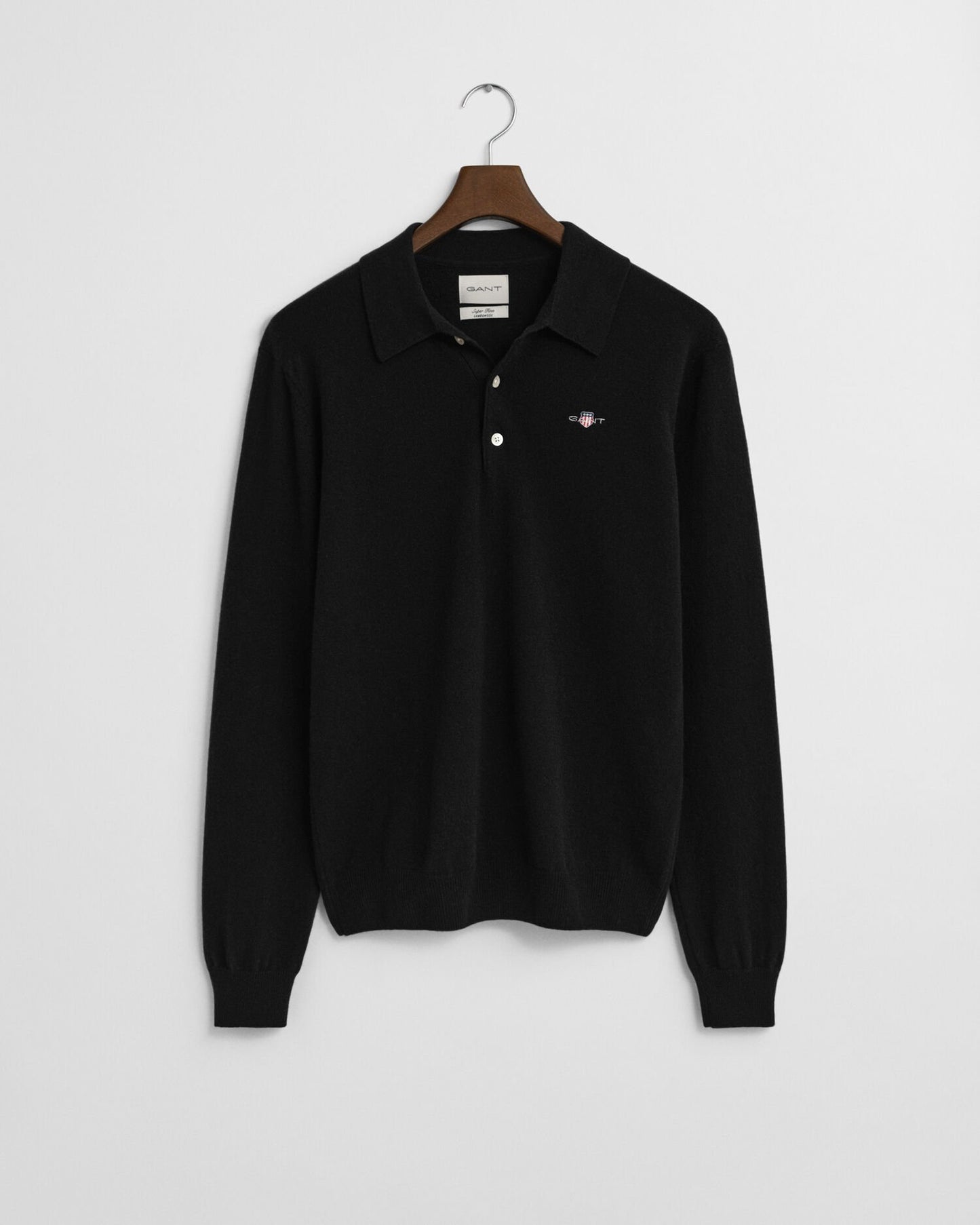 Superfine Lambswool Polo Sweater