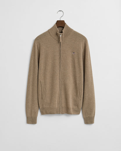 Superfine Lambswool Zip Cardigan